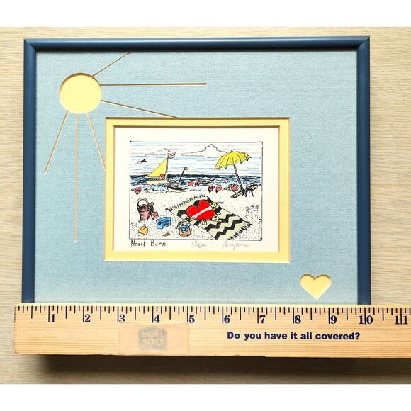 PICTURE PRINT-BILL BRYSON-"Heart Burn"-13 OF 300-Signed-Framed - Picture 12 of 12